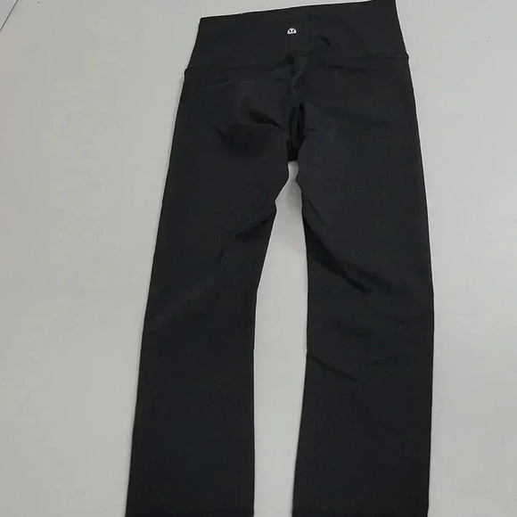 Lululemon Wunder Under Crop (Hi-Rise) *Full-On Luon 21"Black (First Release) - Picture 8 of 14